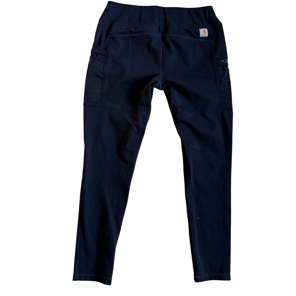 Carhartt Force Fitted Utility Leggings Black High Rise Cargo Pants Womens Small
